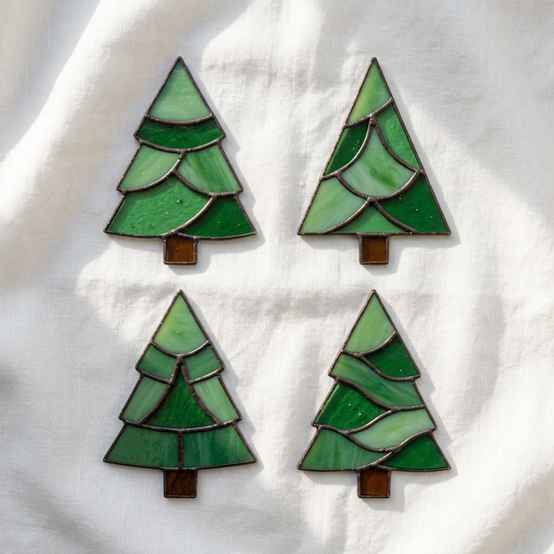 Tree Staining Stained Glass Trees Pine - Etsy UK