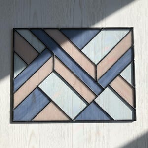 Geometric Suncatcher Pattern: DIY Stained Glass (PDF & JPEG)