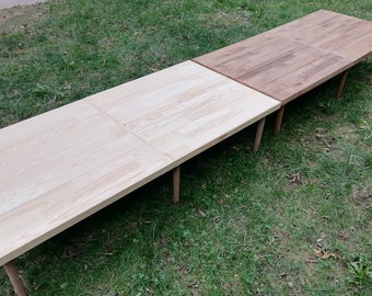 Boho Table(28x70inch) Patio Table, Folding Table Wooden Table, Picnic Table, Camp, large garden table, Portable Table