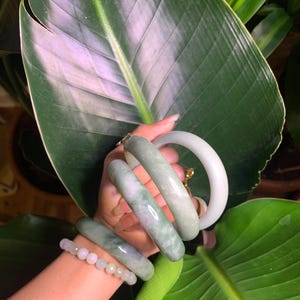 Authentic Jade Bangle | Bohemian Gemstone Jewelry