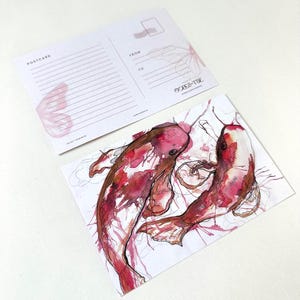 aquarelles de poissons koi | Art d'inspiration japonaise | Achetez individuellement ou en lot