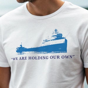 edmund fitzgerald shirt, michigan lover, unisex tee, men's shirt, women's top, midwestern apparel, remember the fitz