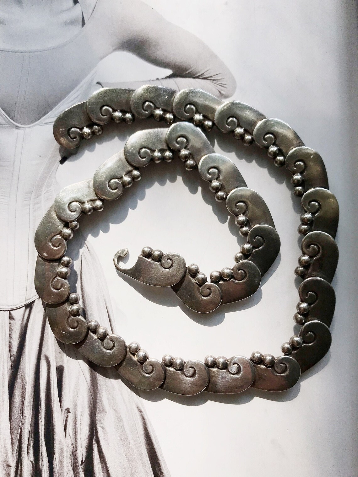 Rare Mexican Silver Necklace Hector Aguilar Taller Borda | Etsy