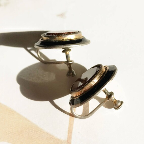 Vintage screw back earrings  | 1940's late Art De… - image 3