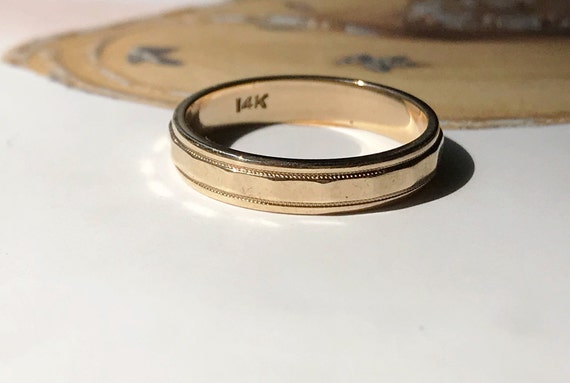 1970s gold wedding bands