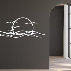 Seagulls Wall Art white color