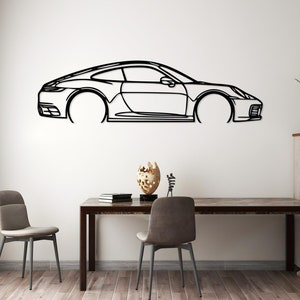 Metal Car Silhouette, Metal Wall Art, Car Lovers Men Gift Idea, Car Garage Wall Decor, Car Gift For Him, Car Accessories, Fathers Day Gift