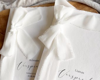 Ensemble de 2 vœux de mariage pour les mariés | Livret de vœux de mariage personnalisé | Ses mots | Ses mots