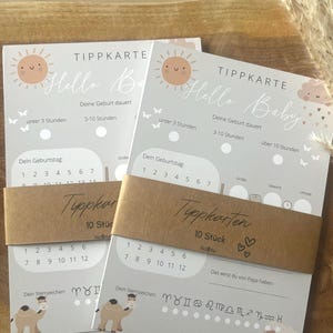 Set di biglietti di auguri per neonati per i ricordi del baby shower