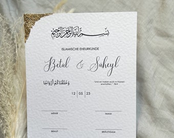 Your Nikah Belgesi / Islamic Marriage Certificate