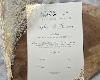 Dini Nikah Belgesi / Islamic marriage certificate Albanian