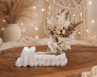 Moederdag - Decoratie met gedroogde bloemen | Cadeau voor mama | Gepersonaliseerde decoratie | Moederdagcadeau