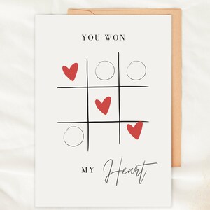 Tarjeta de San Valentín Postal de aniversario, Tarjeta de regalo, Tarjeta de aniversario, Mi corazón te pertenece