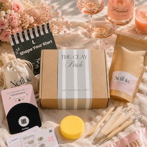 Personalisiertes Töpfer Set für JGA | Kreative Bachelorette Party Idee | Clay Date Bride & Crew | Junggesellinnenabschied Aktivität DIY