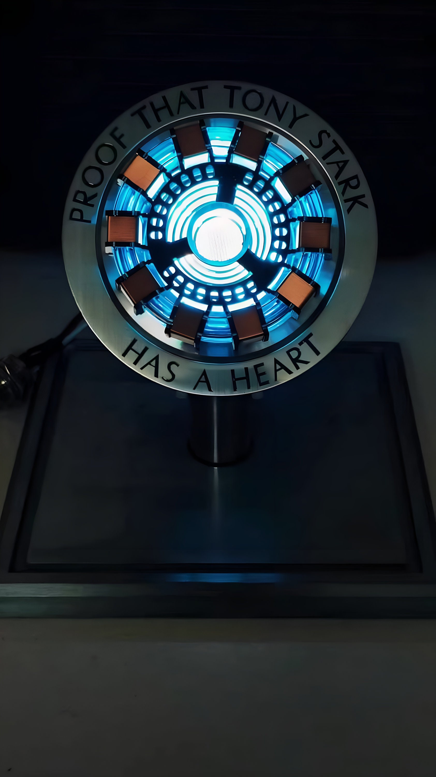 Proof That Tony Stark Has A Heart Replica Iron Man Arc Reactor MK1 Model Lamp Customized, the Avengers Tony Stark