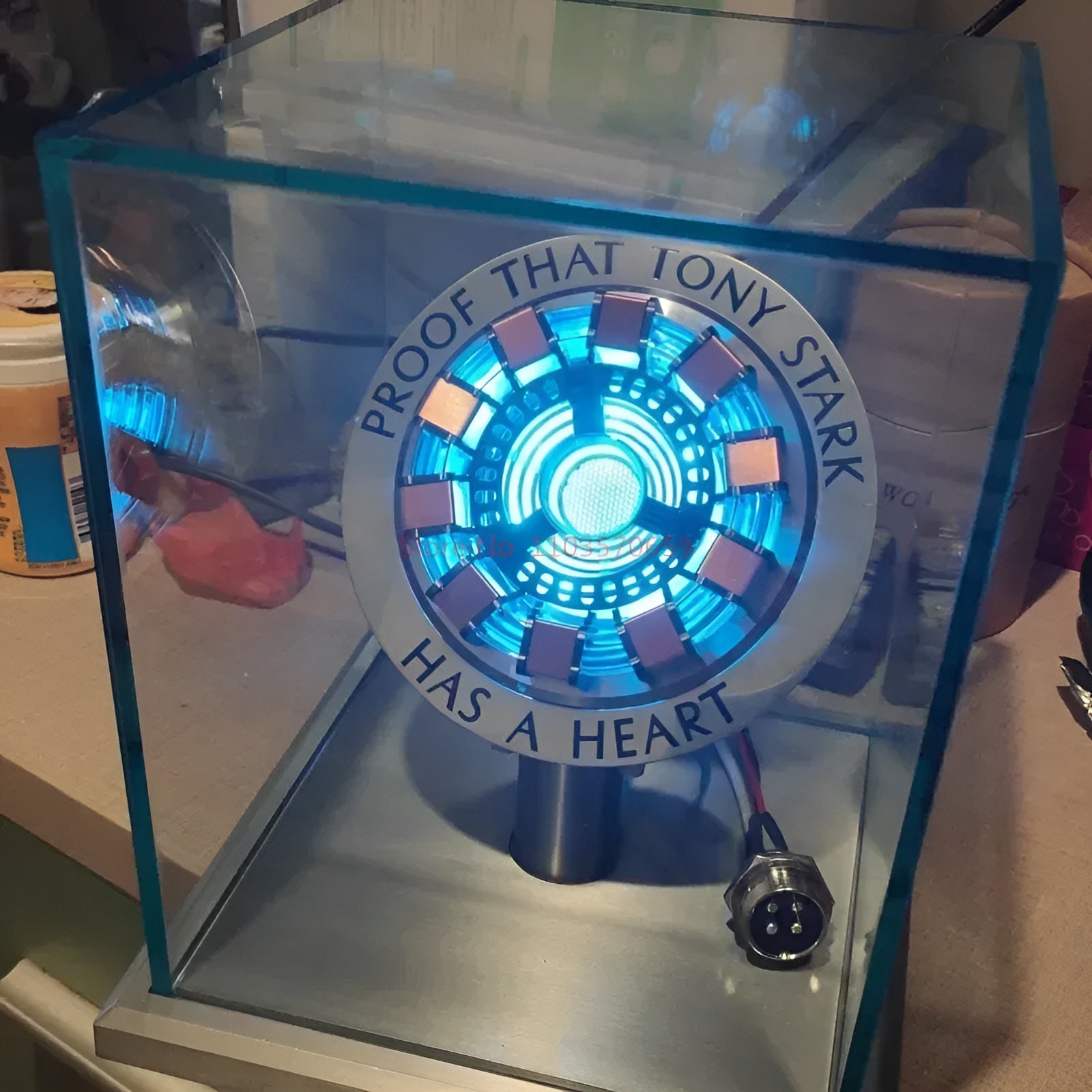 Proof That Tony Stark Has A Heart Replica Iron Man Arc Reactor MK1 Model Lamp Customized, the Avengers Tony Stark