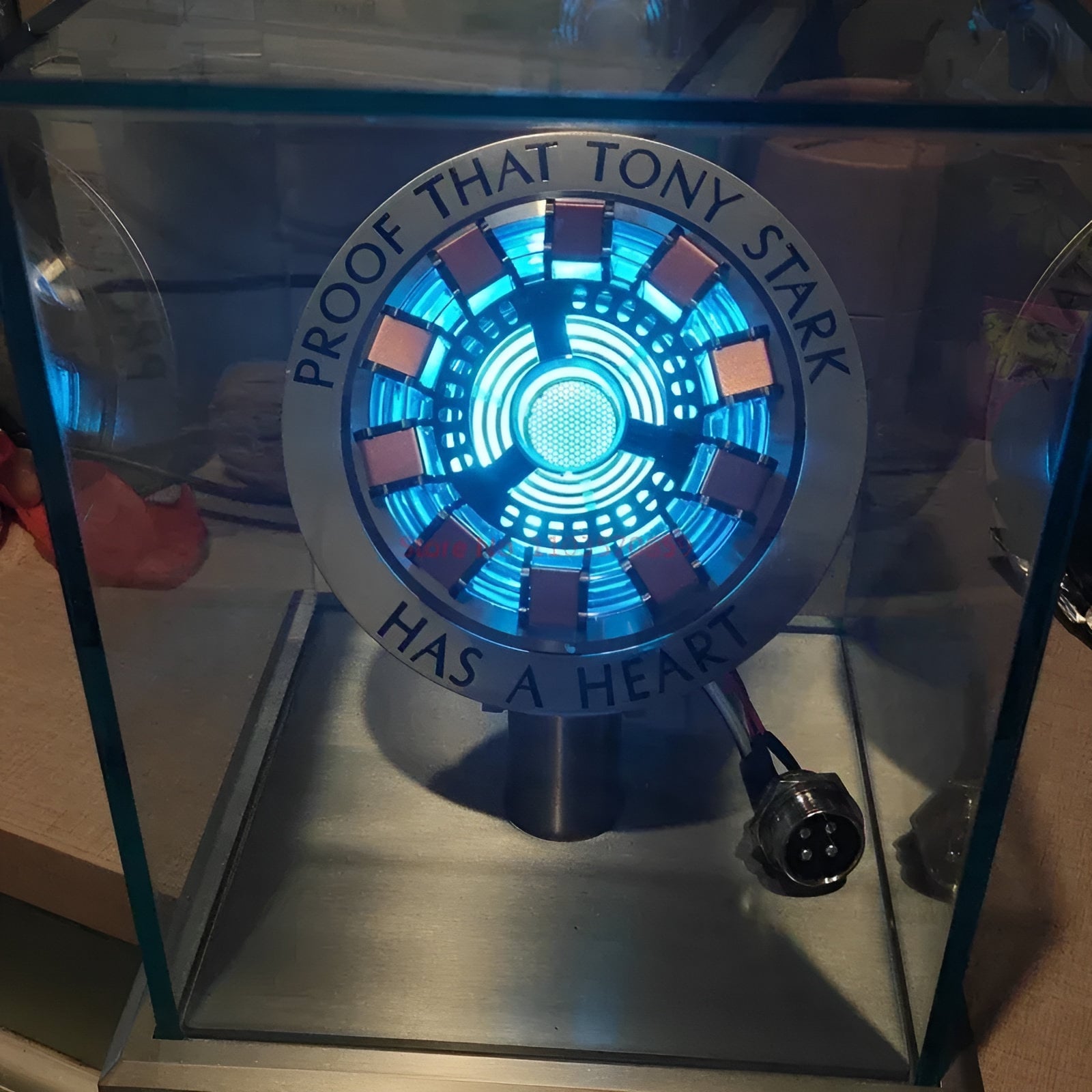 Proof That Tony Stark Has A Heart Replica Iron Man Arc Reactor MK1 Model Lamp Customized, the Avengers Tony Stark