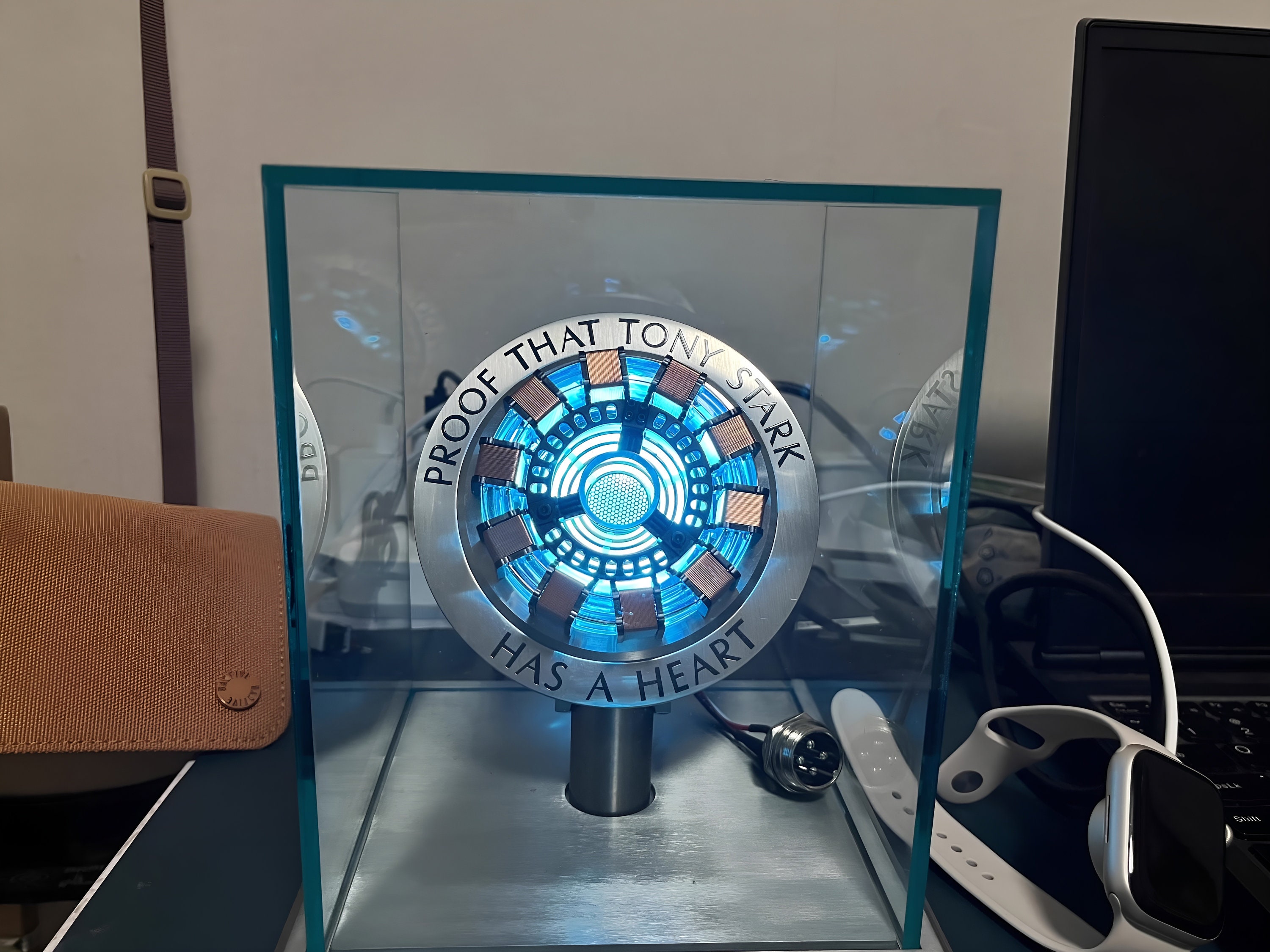 Proof That Tony Stark Has A Heart Replica Iron Man Arc Reactor MK1 Model Lamp Customized, the Avengers Tony Stark