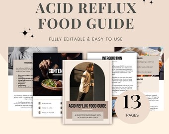Acid Reflux Food Guide, GERD Diet Plan, Healthy Eating Guide, Digestive Health Ebook, Stomach Friendly Foods, Nutrition Guide Meal Plan Book