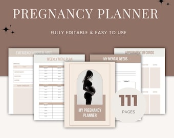 Pregnancy Planner, Maternity Planner, Baby Prep Organizer, Expecting Mom Journal, Prenatal Checklist, Hospital Bag List, Pregnancy Guide