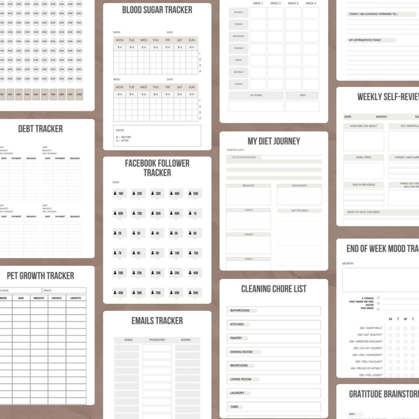 ADHD Life Planner, Daily Routine Organizer, Focus Planner, Productivity ...