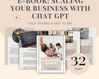 Chat GPT Business Scaling Guide, AI Marketing Ebook, ChatGPT Prompts for Business, Digital Growth Strategies, Online Business Guide AI Tools