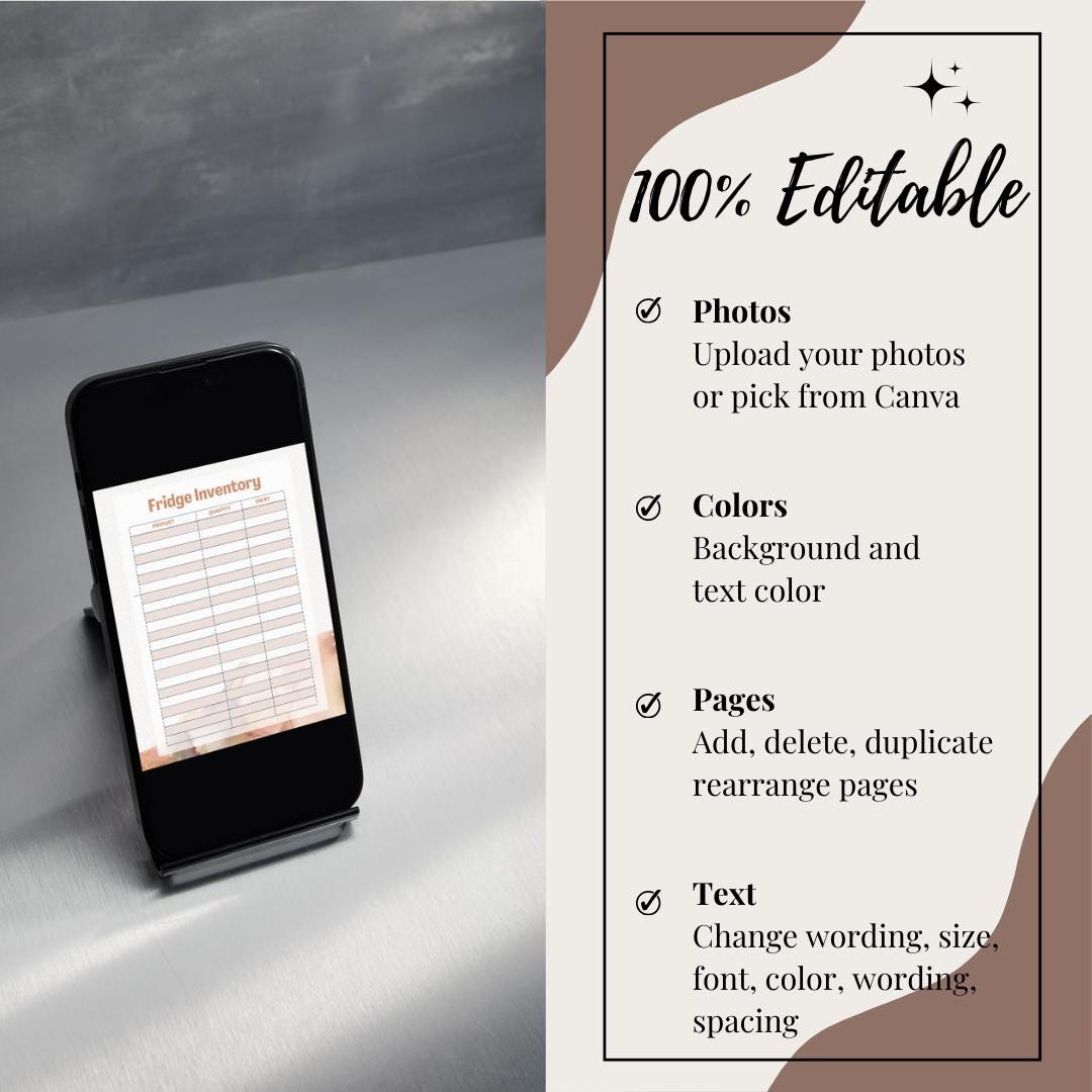 Meal Planner | Recipe Organizer | Customizable Menu | Grocery List ...