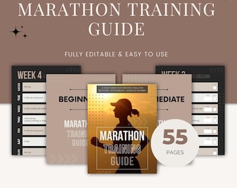Marathon Training Guide, Running Plan, Half Marathon Training, Race Day Preparation, Fitness Planner, Workout Schedule, Running Journal