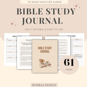 Può includere: Un diario di studio biblico beige con il titolo in grandi lettere marroni. La copertina presenta un'illustrazione di una tazza di caffè, un libro aperto e occhiali. Il diario include 61 pagine.