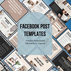 Facebook投稿テンプレート | ソーシャルメディアCanvaテンプレート | 編集可能なFacebookデザイン | マーケティングコンテンツテンプレート | カスタマイズ可能な投稿