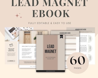 Lead Magnet Ebook, Email List Building Guide, Digital Marketing Ebook, Canva Ebook Template, Online Business Growth, Client Attraction Guide
