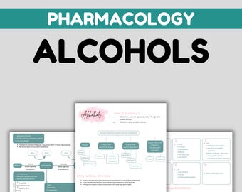 CZS-farmacologienotities | Uitgebreide gids voor alcoholen