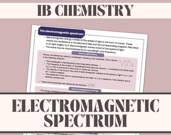 IB-chemienotities | Elektromagnetisch spectrum