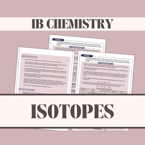 May include: A close-up of a page from a textbook about isotopes in chemistry. The page features a table with information about isotopes, including their atomic number, mass number, and number of neutrons. The text on the page explains that isotopes are atoms of the same element that have the same number of protons but different numbers of neutrons. The page also includes a diagram of an atom, showing the location of the protons, neutrons, and electrons.