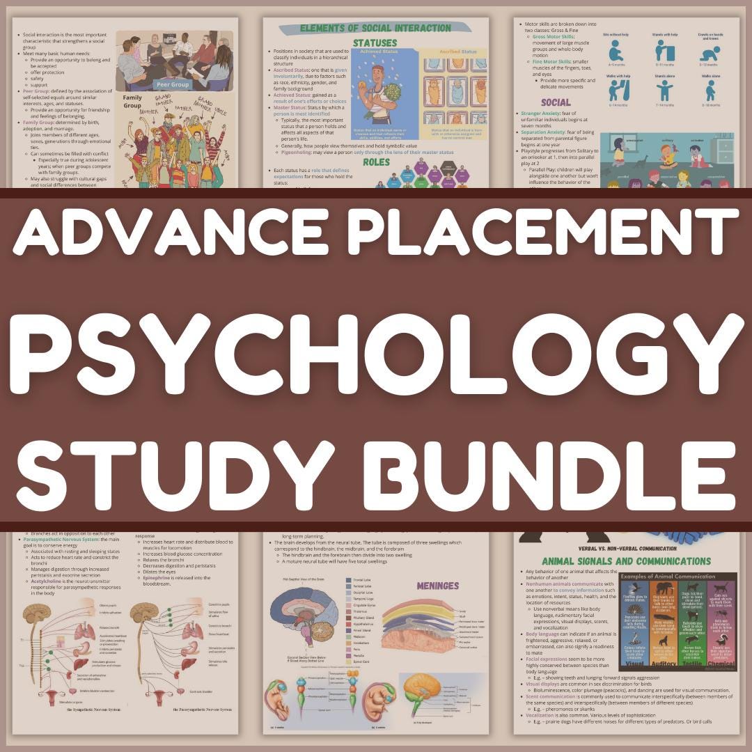 AP Psychology Study Notes | Comprehensive Guide for Advanced Placement ...