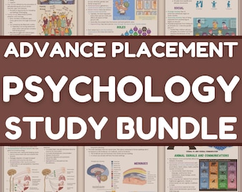AP Psychology Study Notes | Uitgebreide gids voor geavanceerde plaatsingen | Naslagwerk college