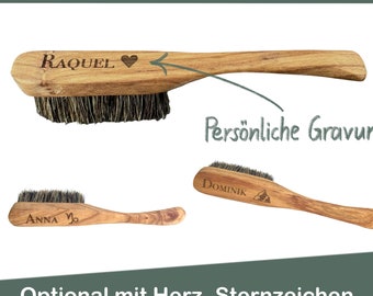 Rosenholz Kletterbürste mit Wildschweinborsten - Personalisiert & Nachhaltig - Perfekt für Kletterliebhaber und Boulderer - Ideales Geschenk