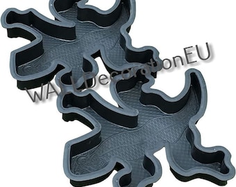 Lizard SET - plastik mold for concrete paving slabs, Stone pattern,Concrete garden stepping stone, Path Yard, garden walkway