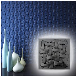 Set ANY Plastic molds for wall 3D panel for plaster (gypsum) or concrete - tile for decorative wall diy plaster panels &quot;Twist&quot;