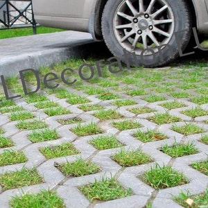 Eco Parking Plastic Mold for Making Concrete Paving Slabs and Garden Stepping Stones