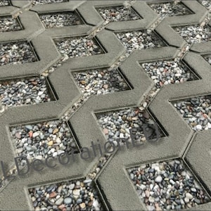 Eco parking - Plastic Mold for Making Concrete Paving Slabs and Garden Stepping Stones