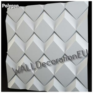 Set ANY Plastic molds for wall 3D panel for plaster (gypsum) or concrete - tile for decorative wall diy plaster panels &quot;Polygone&quot;