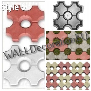 Eco parking - Plastic Mold for Making Concrete Paving Slabs and Garden Stepping Stones