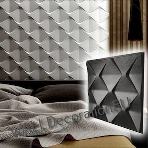 Set ANY Plastic molds for wall 3D panel for plaster (gypsum) or concrete - tile for decorative wall diy plaster panels &quot;Pyramids&quot;