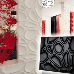 Set ANY Plastic molds for wall 3D panel for plaster (gypsum) or concrete - tile for decorative wall diy plaster panels &quot;Bubbles&quot;