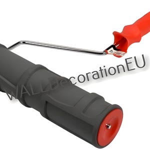 Roller with Handle – Rubber Texture Roller Stamp for Concrete, Plaster and Gypsum