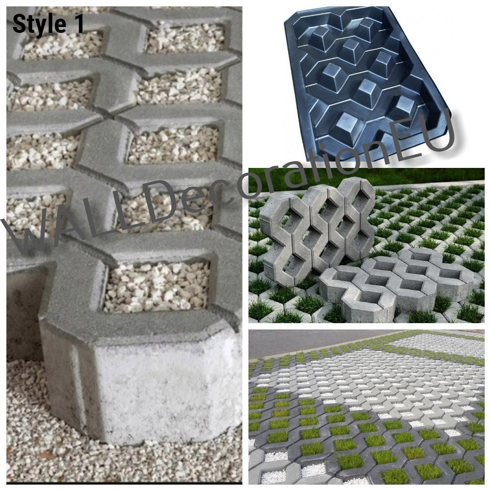 thumbnail image 2 of SPACE Plastic Mold For Concrete Garden Stepping Stone – 15.74″ X 15.74″ By BMold (Ukraine) 2 of 6