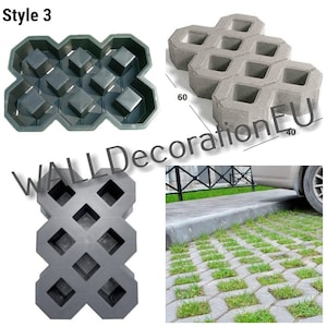 Eco parking - Plastic Mold for Making Concrete Paving Slabs and Garden Stepping Stones