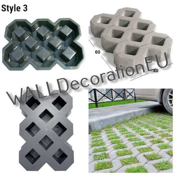 thumbnail image 2 of SPACE Plastic Mold For Concrete Garden Stepping Stone – 15.74″ X 15.74″ By BMold (Ukraine) 2 of 6