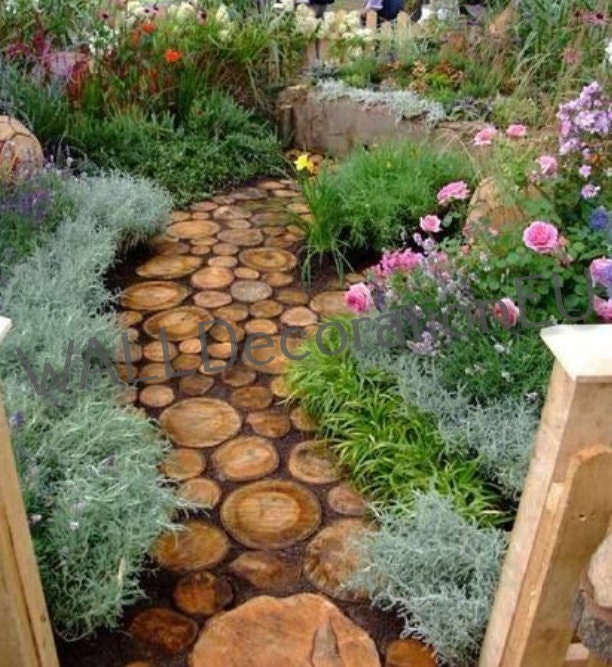 Cut a tree SET - plastic mold for concrete paving slabs, Stone pattern,Concrete garden stepping stone, Path Yard, garden walkway
